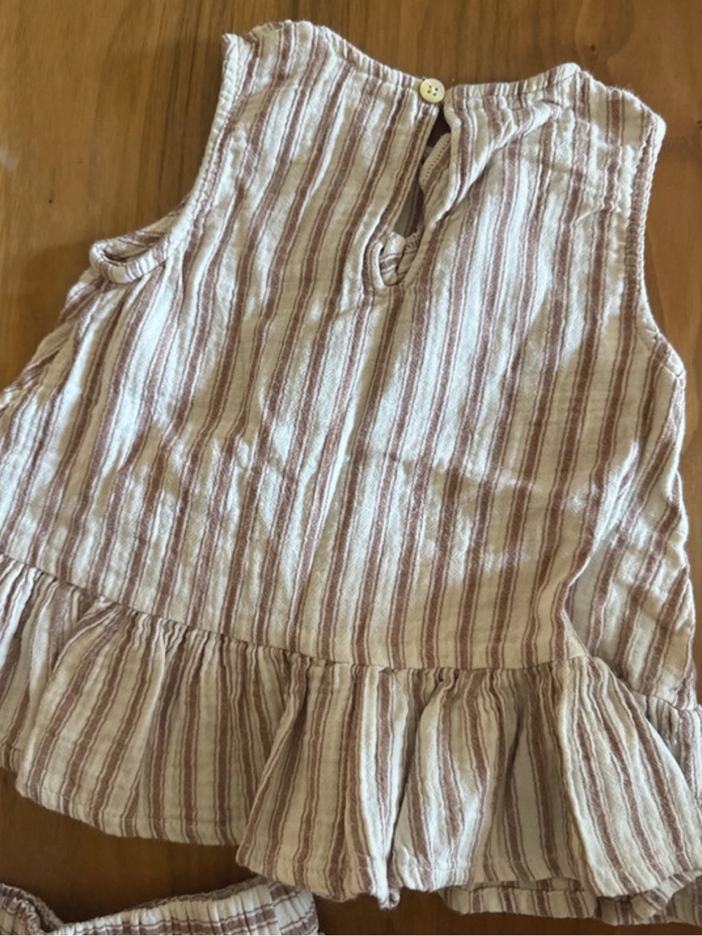 Rylee + Cru Striped Ruffle Tank & Short Set - Picture 2 of 2